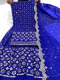 Suit 6381349 Georgette Gold Detail Salwar Kameez Dupatta L XL Plus Size Sui
